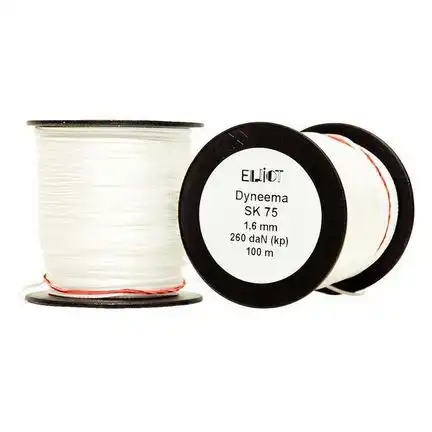 Dyneema-Drachenschnur 260 daN 100 m 16-fach geflochten 1.6 mm (EUR 0.45/m)