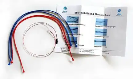 Spleißset mit Durchziehdraht und Anleitung 