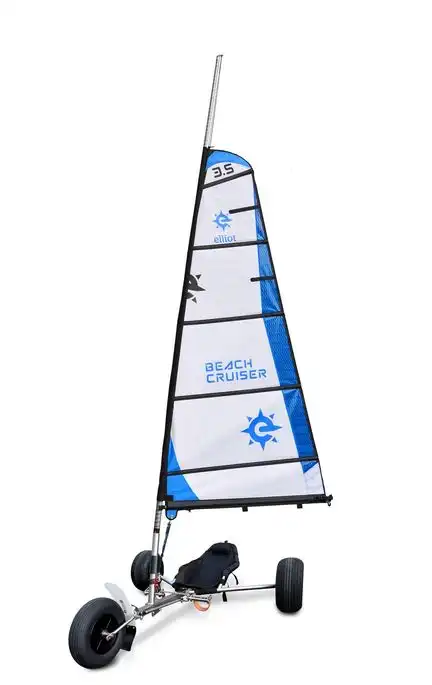 BeachCruiser Segel für Strandsegler 3.5 qm weiß/blau 
