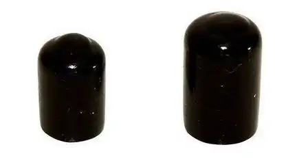 Endkappe weich (PVC) 12 mm (Innendurchmesser) - 10 Stück schwarz für Drachen- und Modellbau Basteln Montagen Messebau Industrie