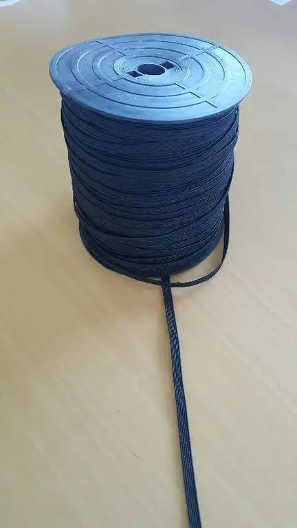 Gummischnur 5 mm schwarz für Drachen- und Modellbau 