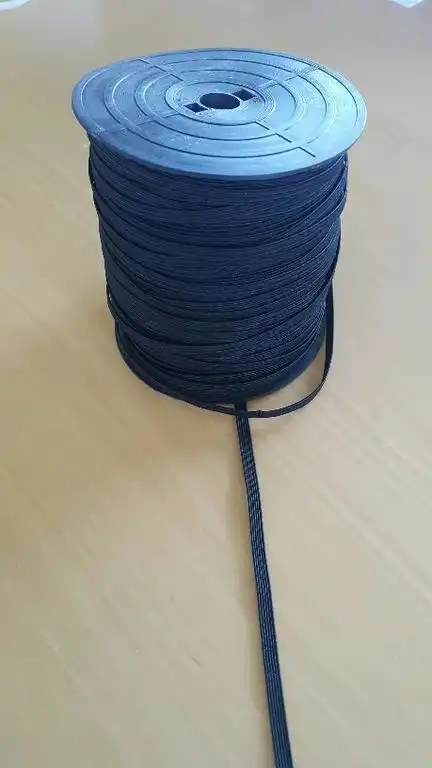 Gummischnur 5 mm schwarz für Drachen- und Modellbau 