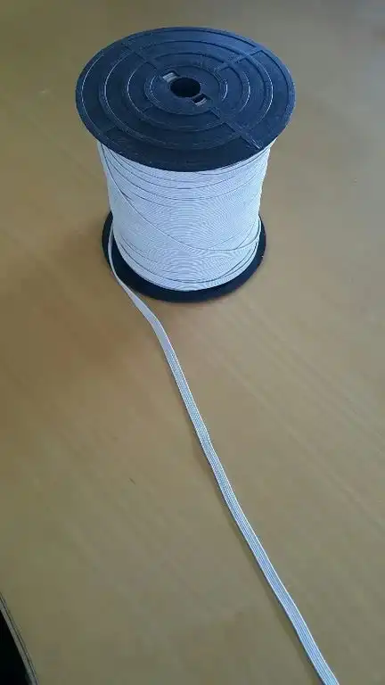 Gummischnur 5 mm weiß für Drachen- und Modellbau 