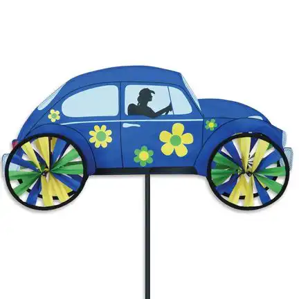 Windspiel stehend - VW Hippie Mobile Ø 25 cm 91 cm x 45 cm weiß