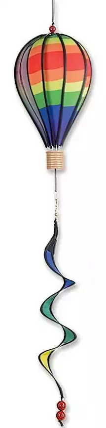 Windspiel hängend - Balloon - Classic Rainbow 17 x 28 cm (Ballon) 4  x 3.5 cm (Korb) 10 x 35 cm (Spirale) rainbow