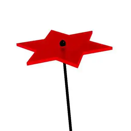 11111Sonnenfänger Lichtzauber - Stern klein 12 cm rot 