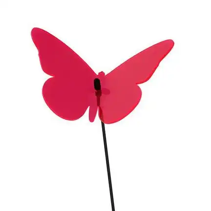 11111Sonnenfänger Lichtzauber - Schmetterling mittel 16 cm gebogen rot 