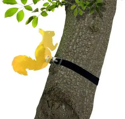 Sonnenfänger Lichtzauber - Eichhörnchen 30 cm inkl. Baumbefestigung orange