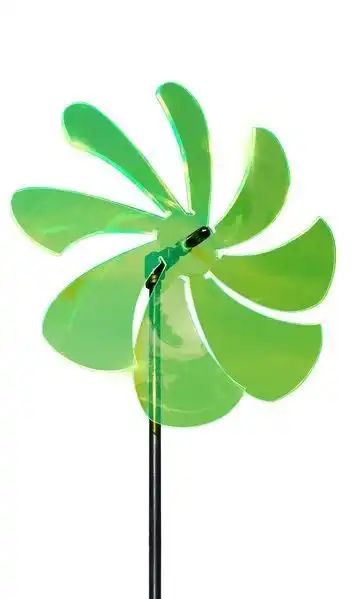 Sonnenfänger Lichtzauber - Windrad/stehendes Windspiel 25 cm inkl. 100 cm Stab grün
