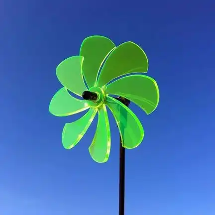 Sonnenfänger Lichtzauber - Windrad/stehendes Windspiel 12 cm inkl. 100 cm Stab grün