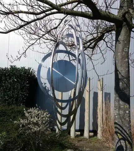 Elliot - Metallwindspiel hängend Edelstahl-Kreis XXL 55 cm 