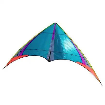 11111Prism 4-D Throwback Zweileiner-Leichtwind-Lenkdrachen/Stabdrachen (2-Leiner) rtf (flugfertig) 147 cm x 69 cm Kohlefaser/Cfk-Gestänge Throwback