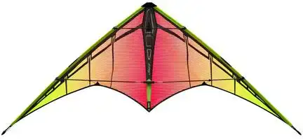 Prism Jazz 2.0 Inferno Zweileiner-Lenkdrachen/Stabdrachen (2-Leiner) rtf (flugfertig) 157 cm x 71 cm Cfk-Gestänge rot/orange/gelb