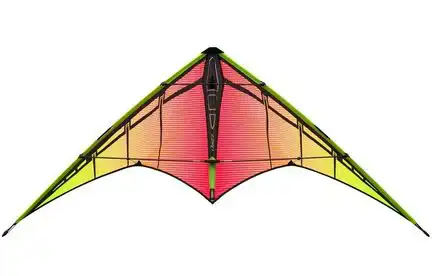 Prism Jazz 2.0 Inferno Zweileiner-Lenkdrachen/Stabdrachen (2-Leiner) rtf (flugfertig) 157 cm x 71 cm Cfk-Gestänge rot/orange/gelb