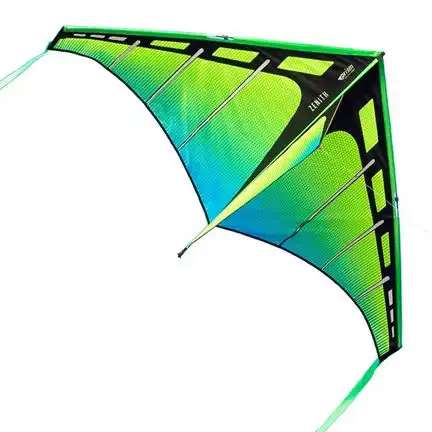 Prism Zenith 5 Delta Aurora Einleiner-Drachen (1-Leiner) rtf (flugfertig) 162 cm x 94 cm Gfk-Gestänge blau/grün/gelb