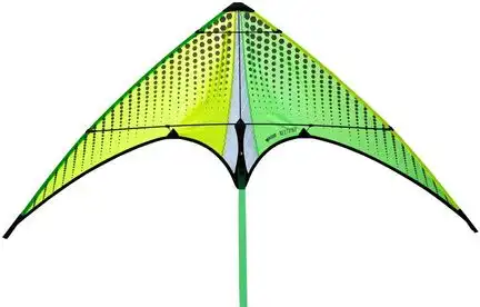 Prism Neutrino Citron Zweileiner-Lenkdrachen/Stabdrachen 100 x 55 cm Cfk-Gestänge gelb/grün rtf