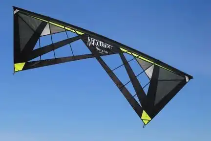 Revolution REFLEX RX SPIDER WEB Vierleiner-Lenkdrachen/Stabdrachen (4-Leiner) KITE ONLY - 236 cm x 79 cm lime
