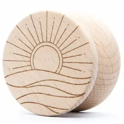 YoYoFactory Wooden Boho - YoYo für Beginner Fortgeschrittene und Profis Ø 56.7 mm B 34.1 mm 50 g holz mit patentiertem Spielsystem