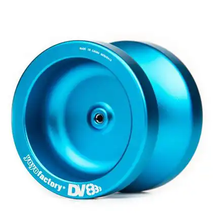 YoYoFactory DV888 - YoYo für Beginner Fortgeschrittene und Profis Ø 50 mm B 40.5 mm 67 g BLAU mit patentiertem Spielsystem