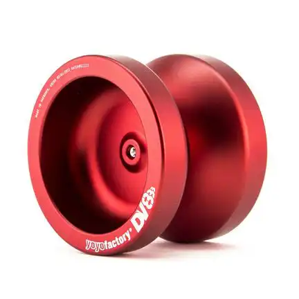 YoYoFactory DV888 - YoYo für Beginner Fortgeschrittene und Profis Ø 50 mm B 40.5 mm 67 g ROT mit patentiertem Spielsystem