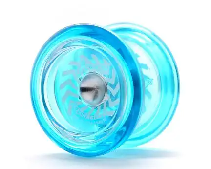 YoYoFactory Arrow - YoYo für Beginner Fortgeschrittene und Profis Ø 59 mm B 42 mm 64 g Blau - mit patentiertem Spielsystem
