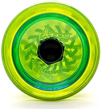 YoYoFactory Arrow - YoYo für Beginner Fortgeschrittene und Profis Ø 59 mm B 42 mm 64 g Gelb - mit patentiertem Spielsystem