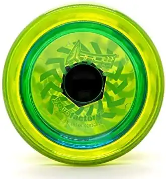 YoYoFactory Arrow - YoYo für Beginner Fortgeschrittene und Profis Ø 59 mm B 42 mm 64 g Gelb - mit patentiertem Spielsystem