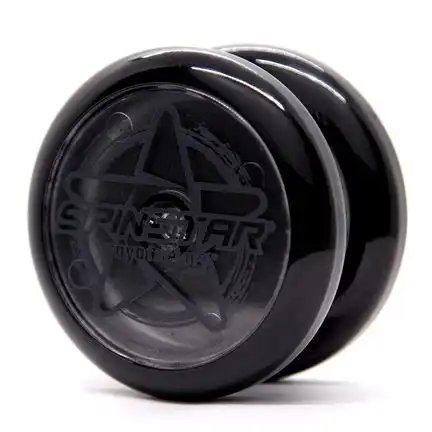 11111YoYoFactory Spinstar - YoYo für Beginner Fortgeschrittene und Profis Ø 58 mm B 42 mm 58 g schwarz mit patentiertem Spielsystem