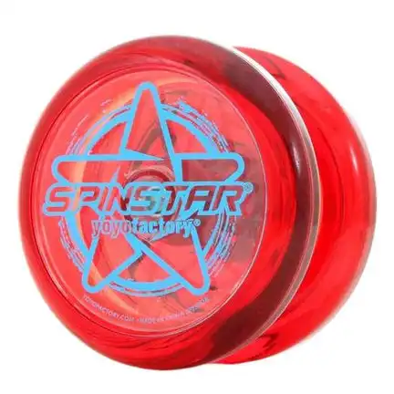 11111YoYoFactory Spinstar - YoYo für Beginner Fortgeschrittene und Profis Ø 58 mm B 42 mm 58 g rot mit patentiertem Spielsystem