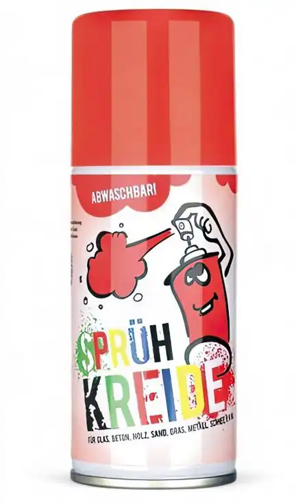 11111Elliot Sprühkreide - 150 ml rot abwaschbares Fun-Kreidespray (Markierspray) für Spiel Spaß und Fantasie