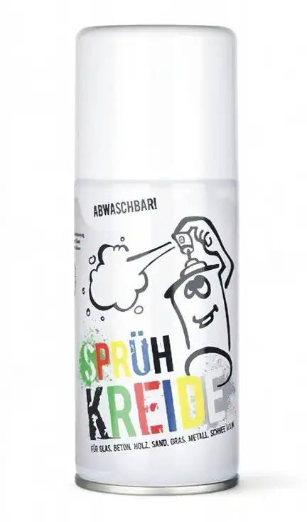 11111Elliot Sprühkreide - 150 ml weiß abwaschbares Fun-Kreidespray (Markierspray) für Spiel Spaß und Fantasie