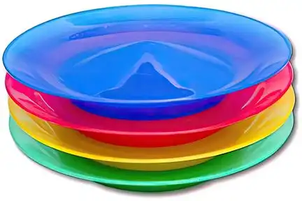 Mister Babache - Glitter Jonglierteller Ø 25 cm rot 