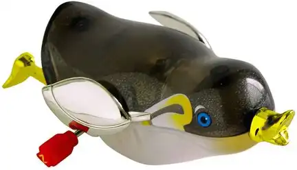 11111Z-Wind Ups Priscilla Pinguin - Aufziehfigur zum Sammeln Spielen Verschenken Höhe ca. 3 cm Schwimmer