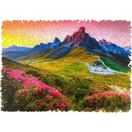 UNIDRAGON - Mountain (43 x 30 cm,Größe L) Holzpuzzle - 500 Teile 