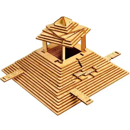 ESCAPE WELT - Quest Pyramid (19 x 19 x 10 cm) Holzpuzzle - Rätselbox 