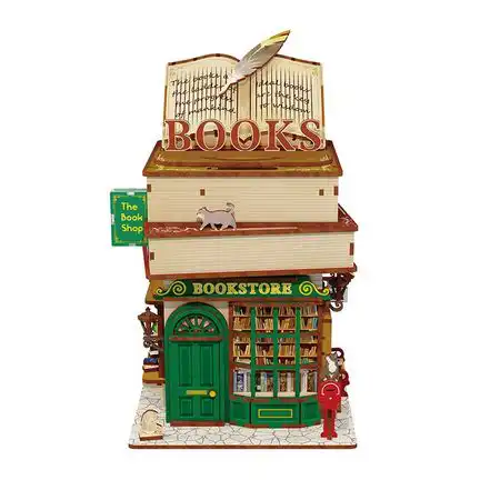 11111Tonecheer DIY - Miniaturhaus - Time Bookstore (DIY House 15 x 14 x 24 cm) DIY - (Holzbausatz)