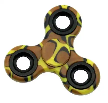 Fidget Spinner Fingerkreisel Camouflage - für Hand und Finger Akrobatik 7 cm x 7 cm mehrfarbig