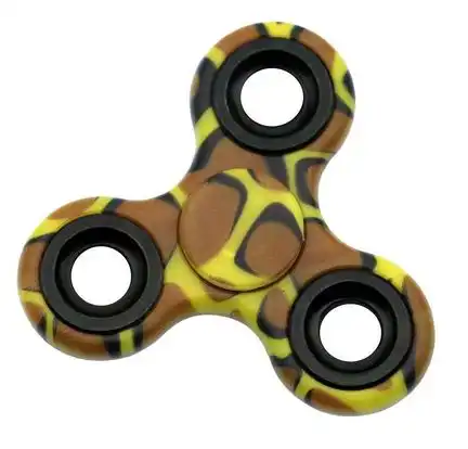 Fidget Spinner Fingerkreisel Camouflage - für Hand und Finger Akrobatik 7 cm x 7 cm mehrfarbig