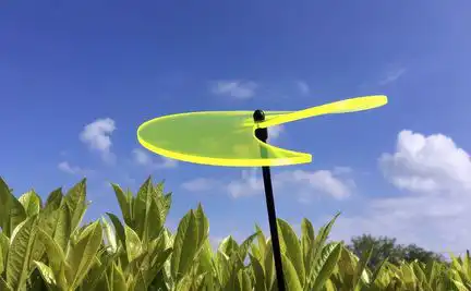 Sonnenfänger Lichtzauber - Scheibe "Wave" mittel 15 cm gelb 