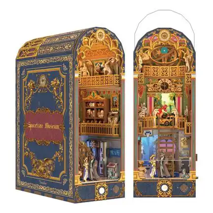 Tonecheer DIY - Spacetime Museum (DIY Bücherecken-Diorama 10.2 x 19.3 x 26.9 cm) Book Nook-Bücherecken-Diorama (Holzbausatz)