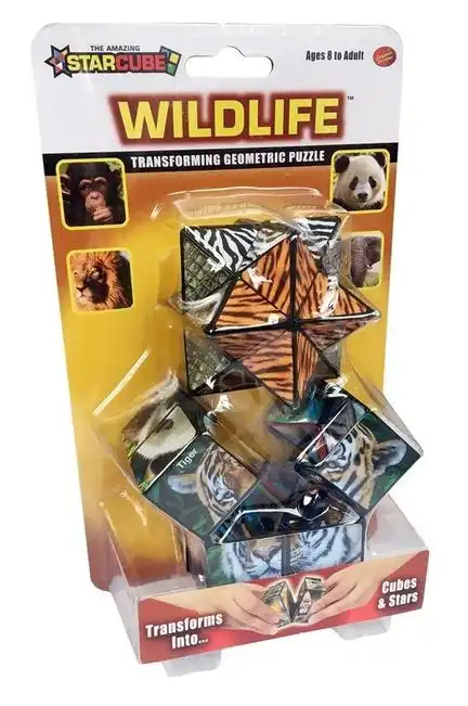 StarCube WILDLIFE Stern-Zauberwürfel - tolles Geschicklichkeits- und Geduldsspiel 5.5  x 5.5 cm bunt - Wildlife