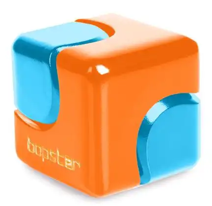 Fidget Spinner Cube NEON Orange & Blue,  für Hand und Finger Akrobatik 2.8 cm x 2.8 cm Neon Green & Purple