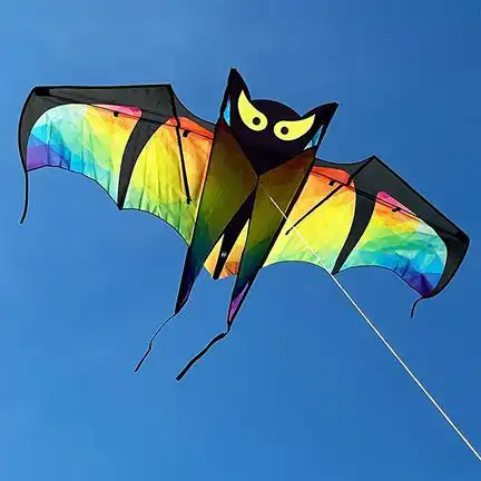 Spider Kites Fledermaus rainbow Einleiner-Drachen/Kinderdrachen (1-Leiner) rtf (flugfertig) Fledermaus 150 cm x 80 cm rainbow