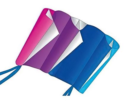11111X-Kites WindFoil Kites - stabloser Einleiner-Drachen/Kinderdrachen (1-Leiner) rtf (flugfertig) Cool Breeze 96 cm bunt
