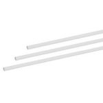 2 Stück - Gfk-Vollstab (Fiberglasstab/Glasfaserstab) 6 mm 100 cm weiß 