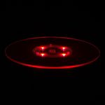 Sonnenfänger LED &quot;Solardisc&quot; Scheibe Magic 25 cm rot inkl. 1.50 m Stab 