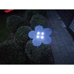 Sonnenfänger LED &quot;Solardisc&quot; Blume Magic 25 cm blau inkl. 1.50 m Stab 