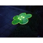 Sonnenfänger LED &quot;Solardisc&quot; Blume Magic 25 cm grün inkl. 1.50 m Stab 