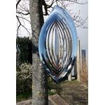 Elliot - Metallwindspiel hängend Edelstahl-Elipse 16 x 27 cm (längs 