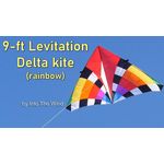 Into The Wind 9-ft Levitation Delta Rainbow Einleiner-Drachen 